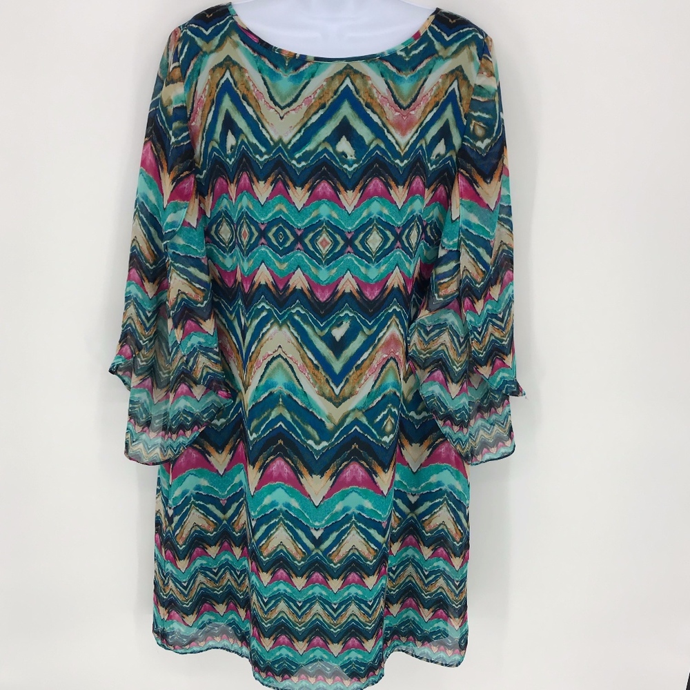 Alyx Teal Boho Dress